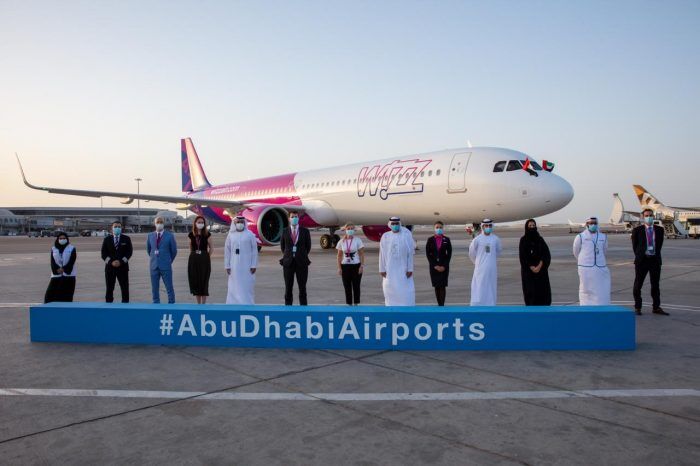 Wizz Air Abu Dhabi announces the arrival of its first modern aircraft at Abu Dhabi Airport