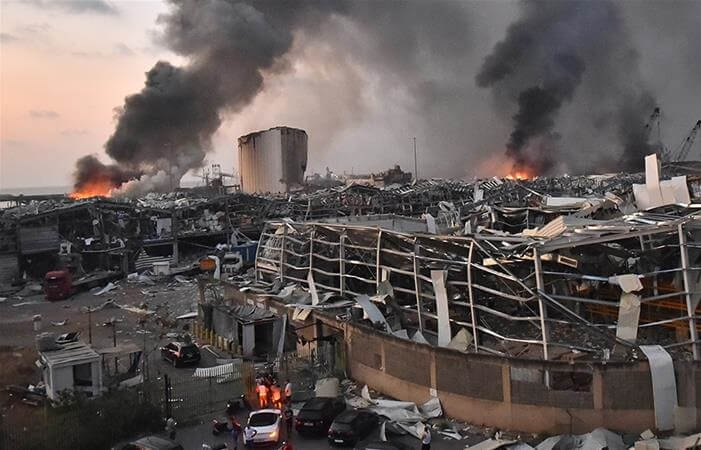 Beirut blast: Rescuers get signs of life under the debris after one month of the accident