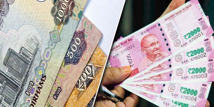 Indian rupee rises against UAE dirham